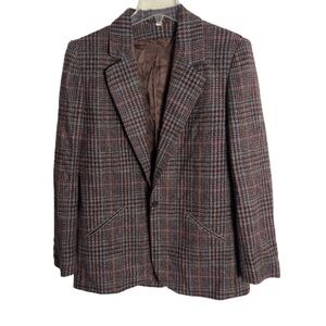 Women’s Peabody House Vintage ‘90s Brown Multicolor Blazer Size 9/10!
